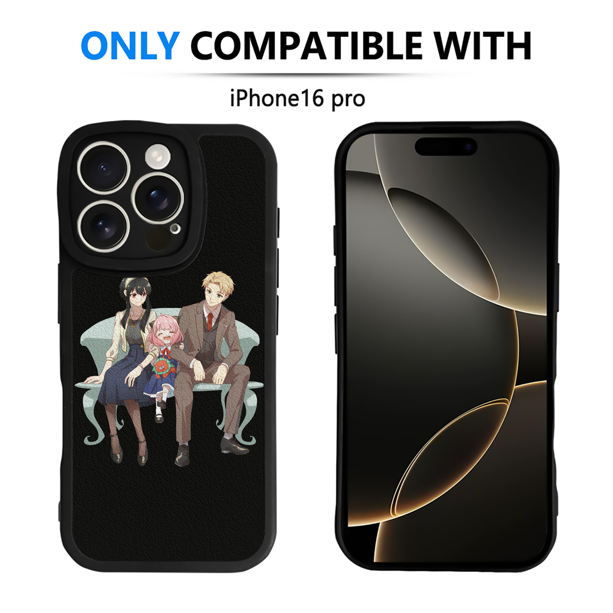 （画像用） SPY×FAMILY间谍家家酒 【iPhone 16シリーズ対応】シリコンスマホケース（レザー調） 材質：シリコン